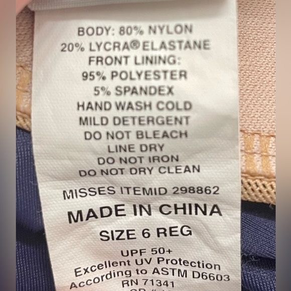 L.L.Bean Swimdress Swimsuit - Picture 7 of 8